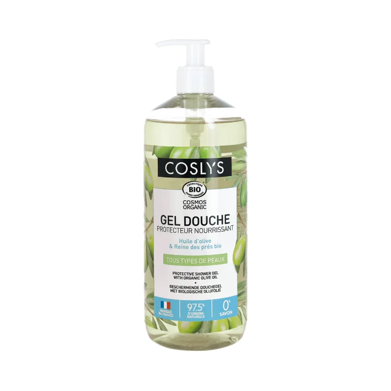 Gel Douche Protecteur Huile d'Olive et Reine des prés bio