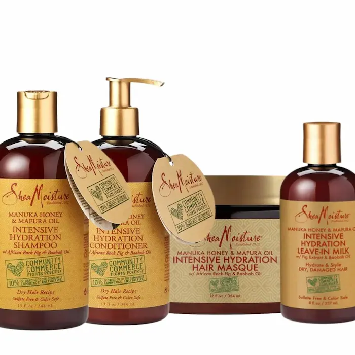 Gamme Shea Moisture Manuka Honey and Mafura Oil