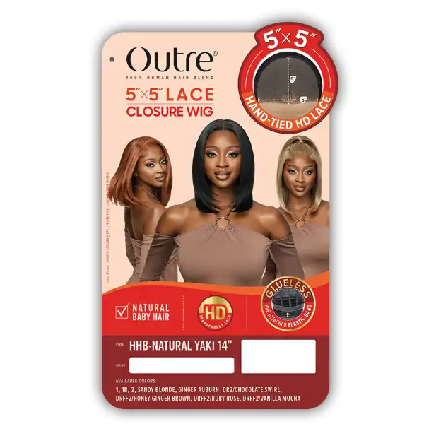 Perruque Lace Semi-Naturelle Straight Natural Yaki - Outré