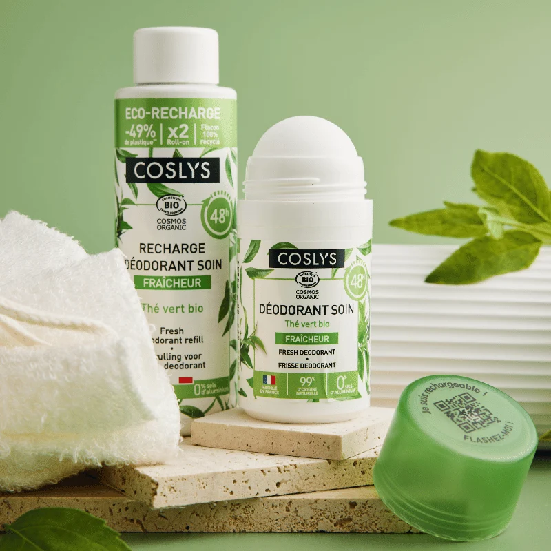 Déodorant Soin Bio Fraîcheur Rechargeable - Thé vert
