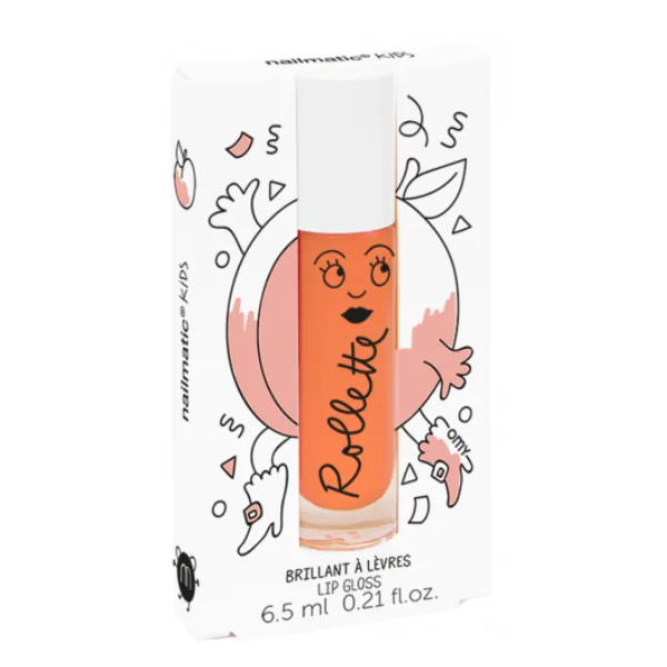 Brillant à lèvres Enfant avec Roulette Pêche - Nailmatic