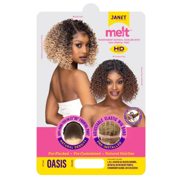 Perruque Lace HD Bob Curly Oasis - Janet Collection