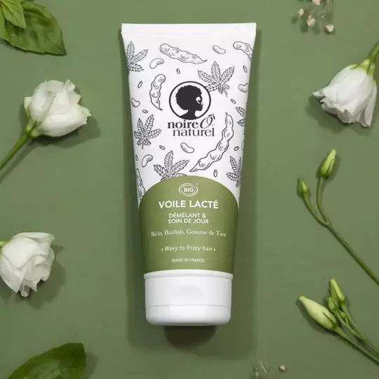 Soin Démêlant 2-en-1 Voile Lacté BIO - NoireÔnaturel