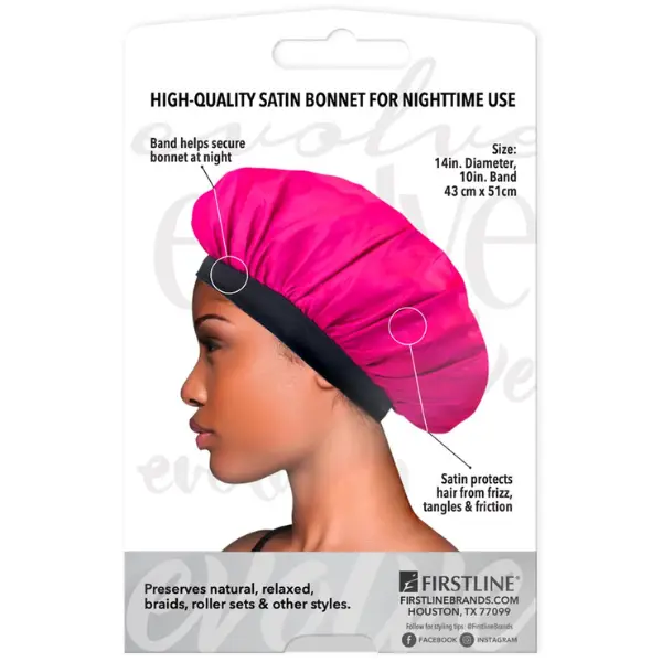 Bonnet en Satin Fuchsia - Evolve