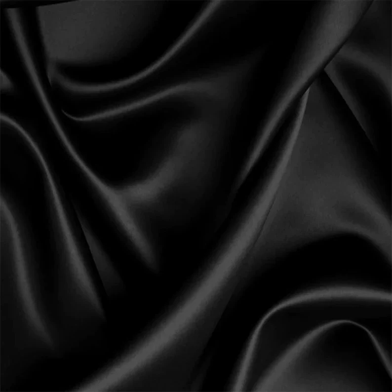 Foulard Satin Edge Wrap Scarf Noir - Evolve