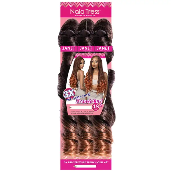Mèches pour Braids 3X French Curl - Janet Collection