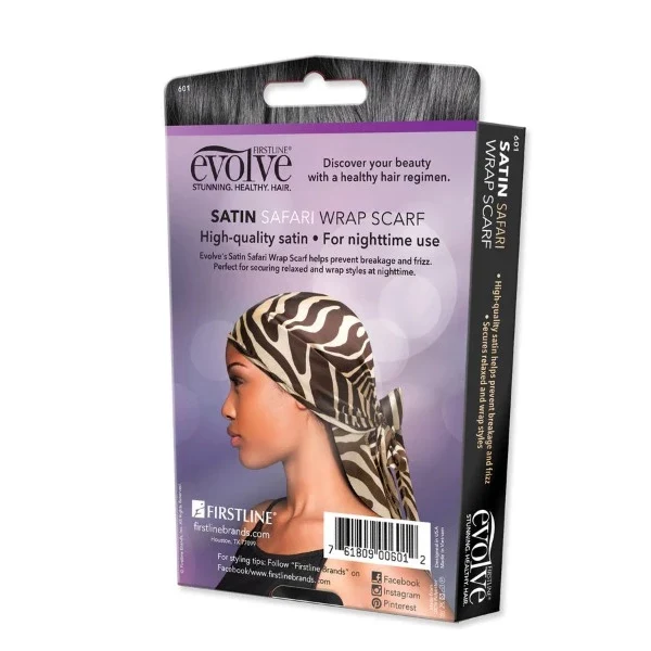 Foulard Satin Wrap Scarf Safari - Evolve