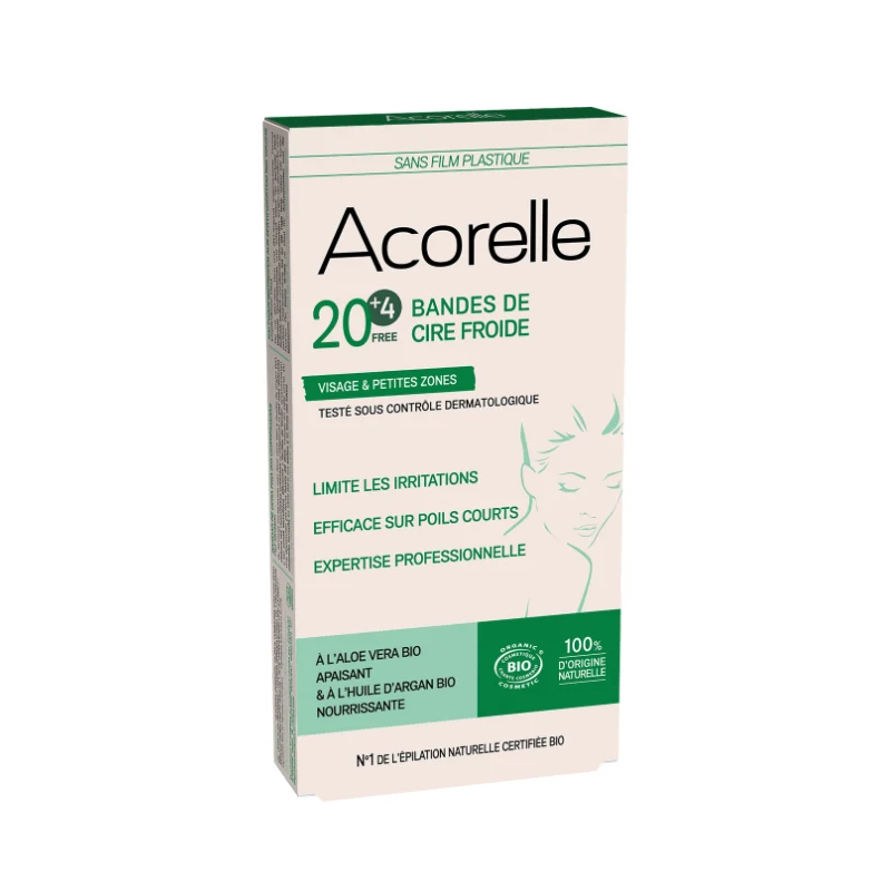 Bandes de Cire Froide Visage x 20