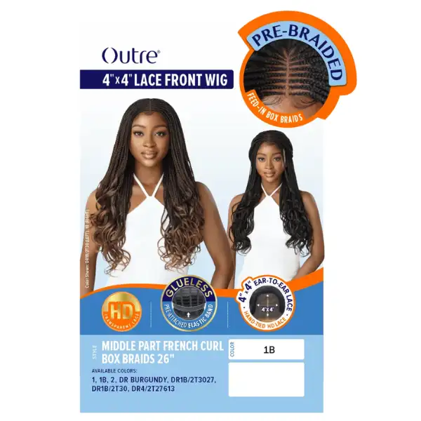 Perruque Tressée French Curl Box Braids - Outré