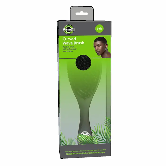 Brosse incurvée Souple 360 waves avec poignée