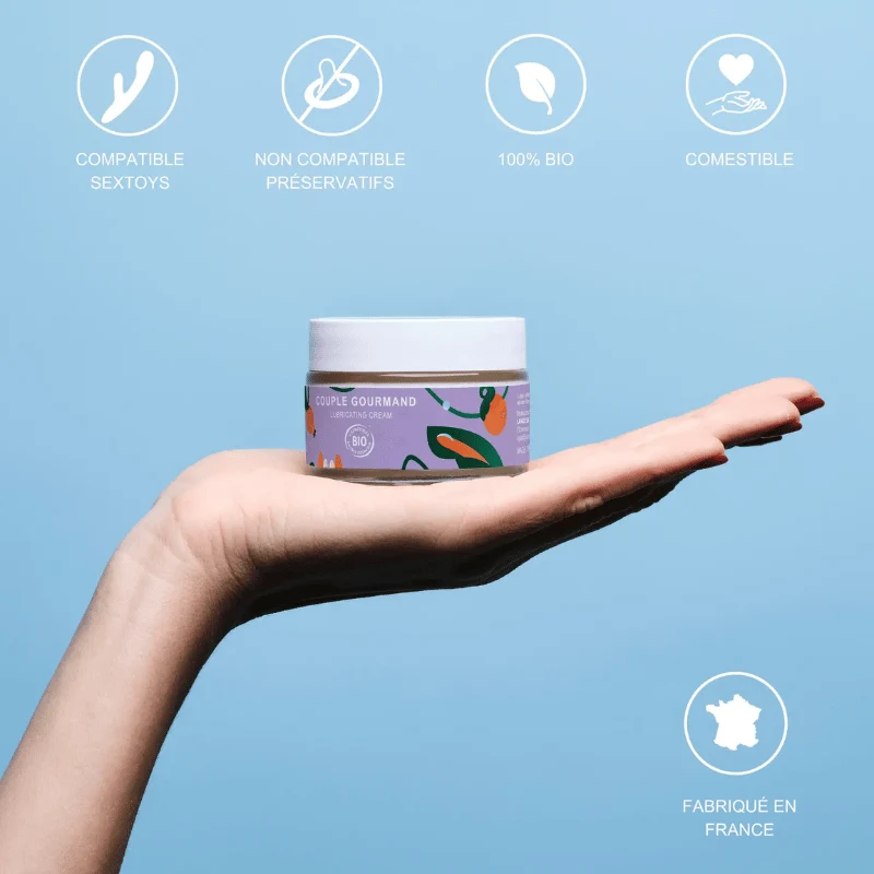 Crème 2-en-1 Massage et Lubrifiant - Le Couple Gourmand