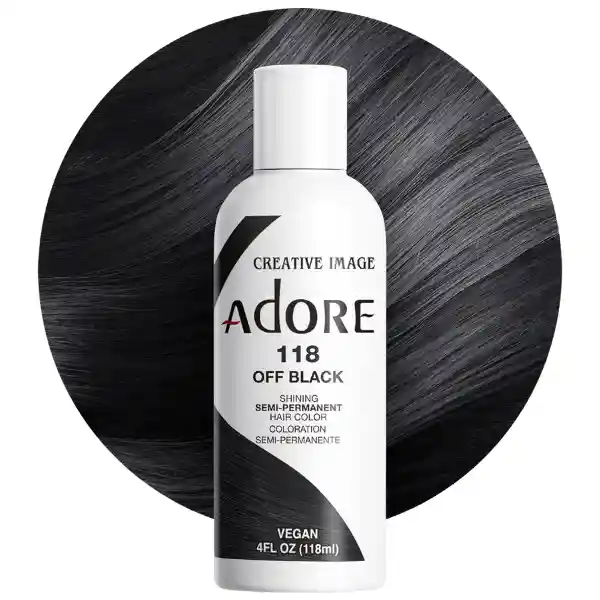 Coloration Semi-permanente 118 Off Black - ADORE