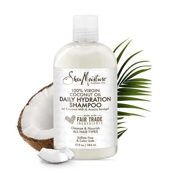 Daily Hydration Shampoo Hydratant - Shea Moisture 100% Virgin Coconut Oil