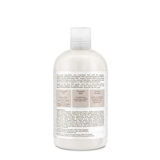 Daily Hydration Shampoo Hydratant - Shea Moisture 100% Virgin Coconut Oil