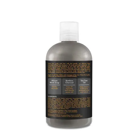 Shampoing Purifiant Bamboo Charcoal - Shea Moisture African Black Soap