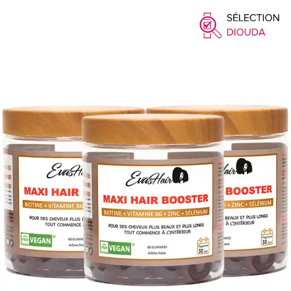 Gummies Maxi HAIR BOOSTER capillaire Cure 3 mois - EvasHair