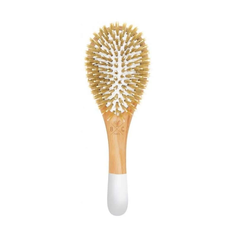 Brosse en bois démêlante et lissante - Picots sanglier / nylon