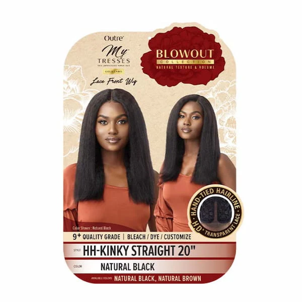 Perruque Naturelle Vierge KINKY STRAIGHT 20 pouces - Outré