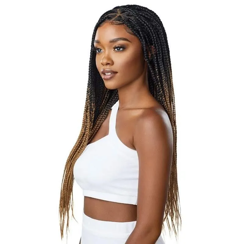 Perruque Lace Wig Tressée Knotless Triangle Part Braids 22 - Outré