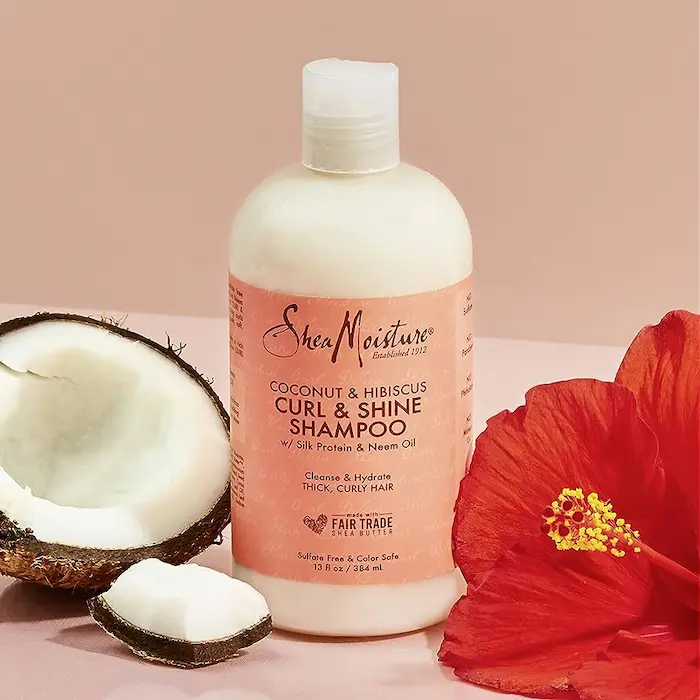 Shampooing Curl & Shine - Shea Moisture Coconut & Hibiscus