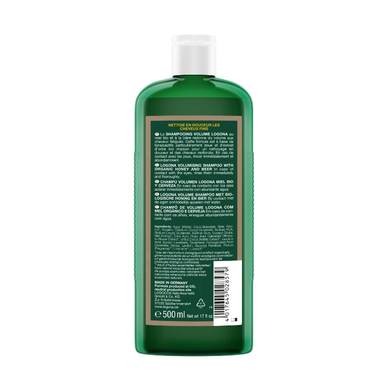 Shampoing Volume au Miel et à la Bière 500ml