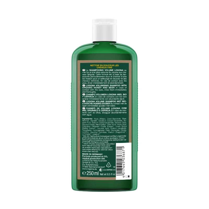 Shampooing Volume au Miel et à la Bière
