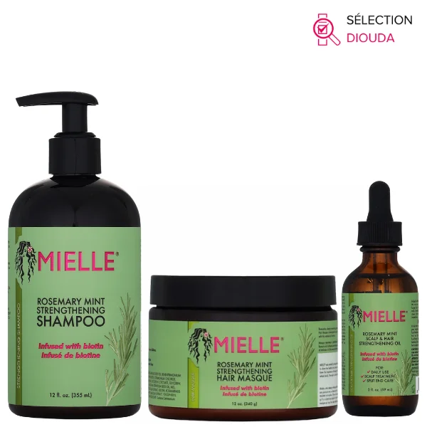 Routine Fortifiante Rosemary Mint - Mielle Organics