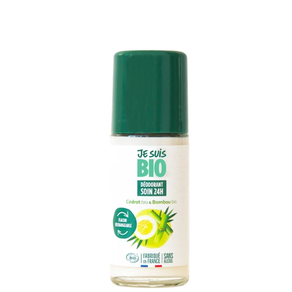 Déodorant Roll-on Soin 24h Cédrat et Bambou - Je suis Bio