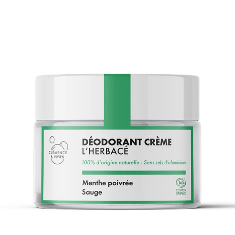 Déodorant Crème l'Herbacé - Menthe poivrée + Sauge