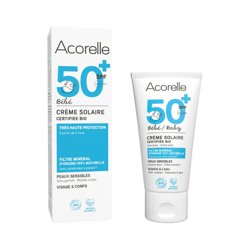 Crème Solaire Bio Bébé SPF 50