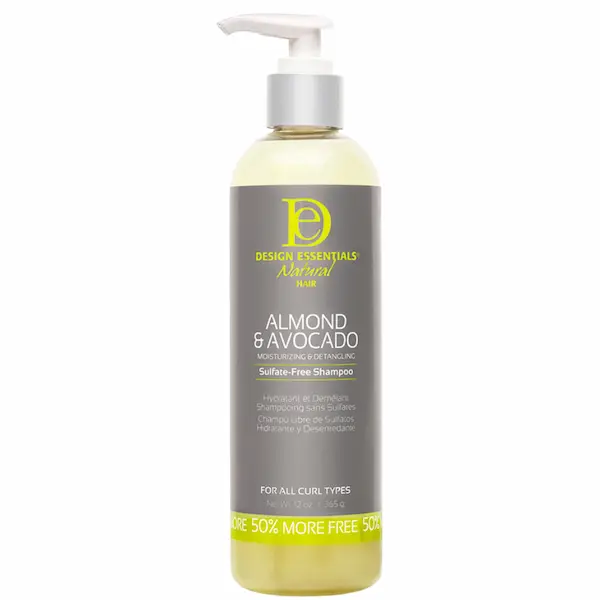 Shampoing Sans sulfate Cheveux Secs Almond & Avocado - Design Essentials Natural