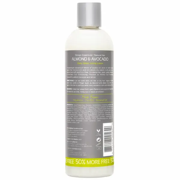 Lotion Hydratante Quotidienne - Almond & Avocado - Design Essentials Natural