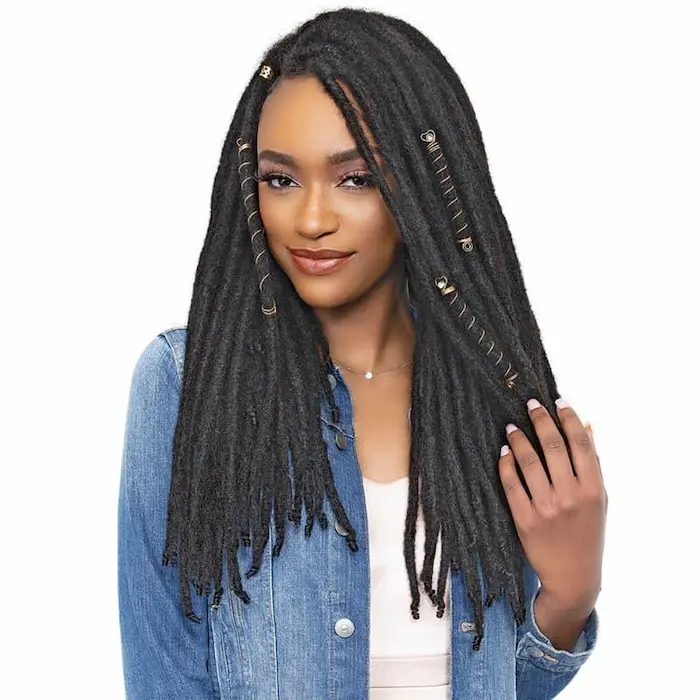 Dreadlocks Extensions Naturelles Loc N Roll Braid 14 pouces - Janet Collection
