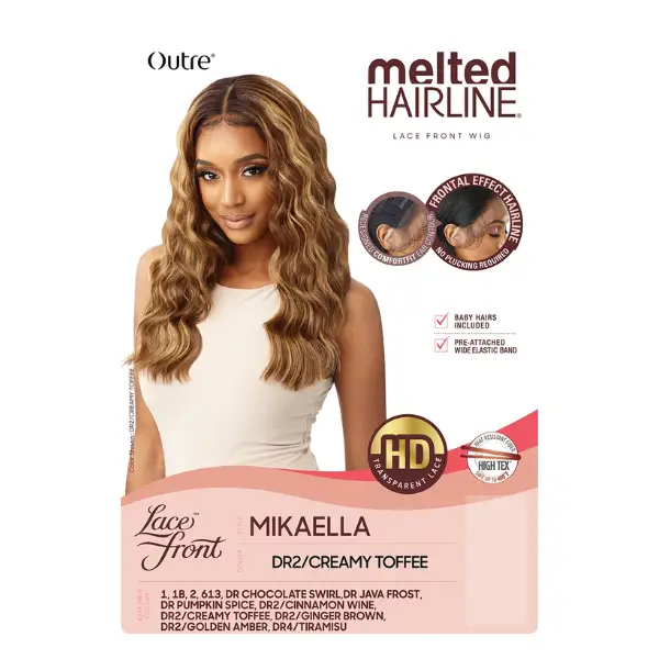 Perruque Lace Front Ondulée Caramel Mikaella - Outré
