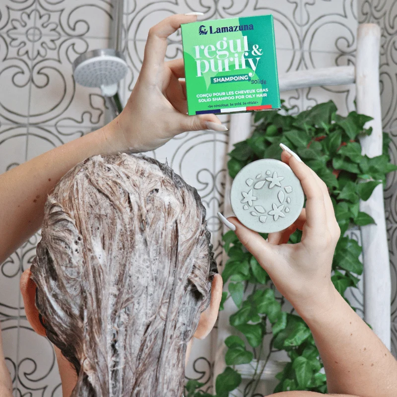 Shampoing Solide Regul & Purify à l'Argile Verte & Spiruline