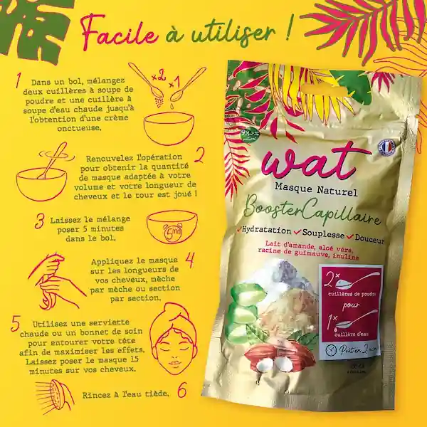 Masque Naturel BoosterCapillaire Poudre - WAT