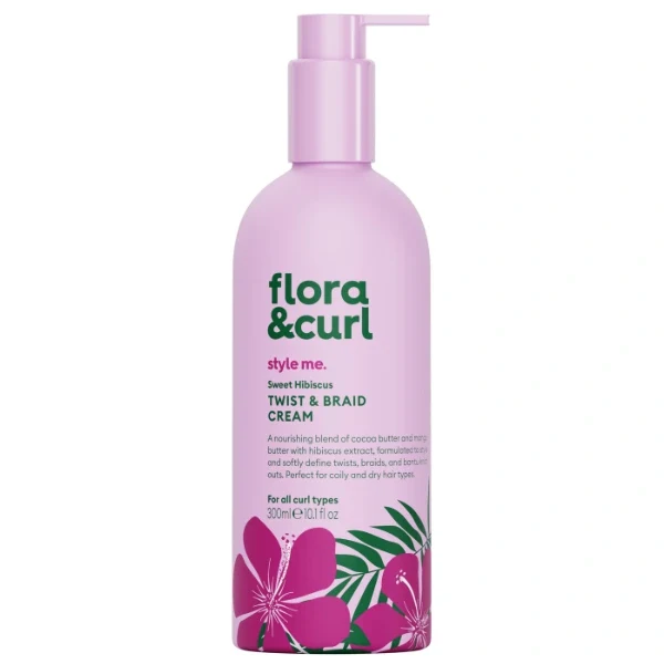Crème coiffante Twist & Braid Cream Sweet Hibiscus - Flora & Curl