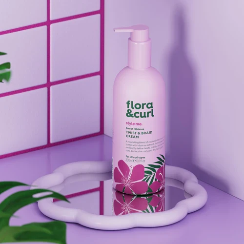 Crème coiffante Twist & Braid Cream Sweet Hibiscus - Flora & Curl