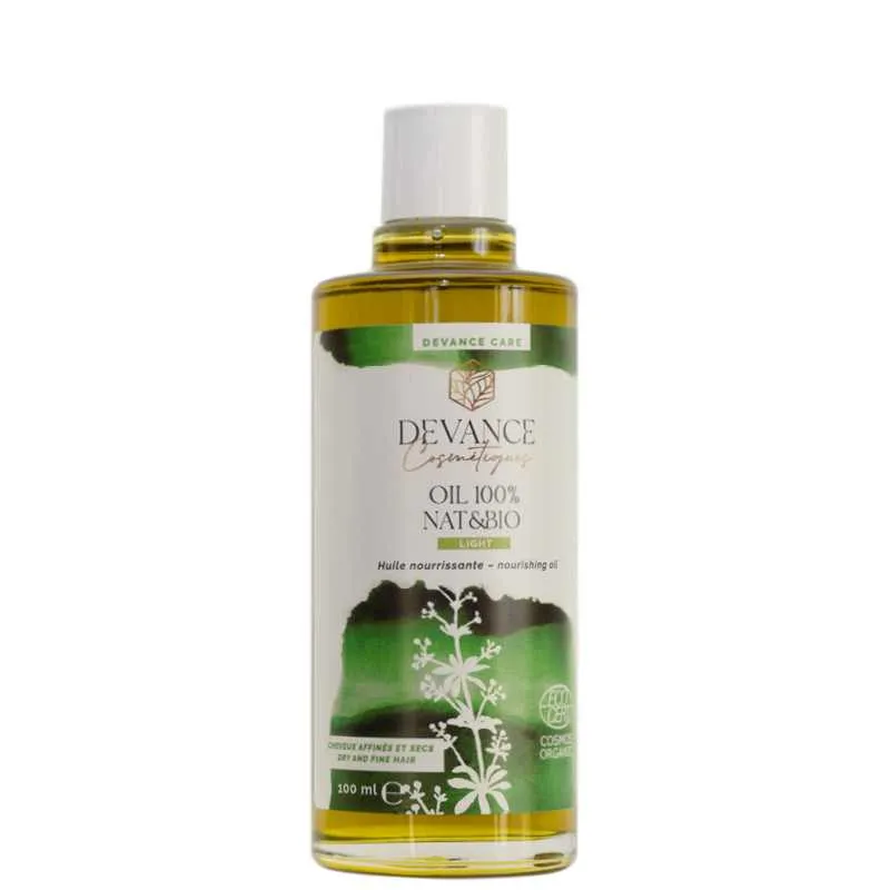 Huile nourrissante Légère BIO Cheveux Fins - Devance Cosmetiques