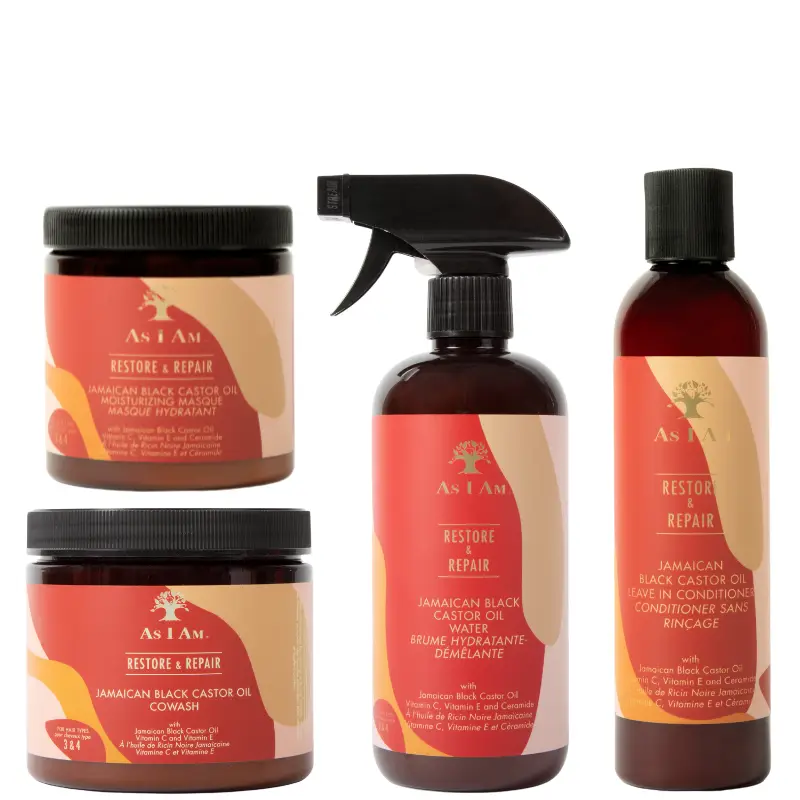 Soins Hydratants Essentiels pour Cheveux Abîmés - AS I AM JBCO