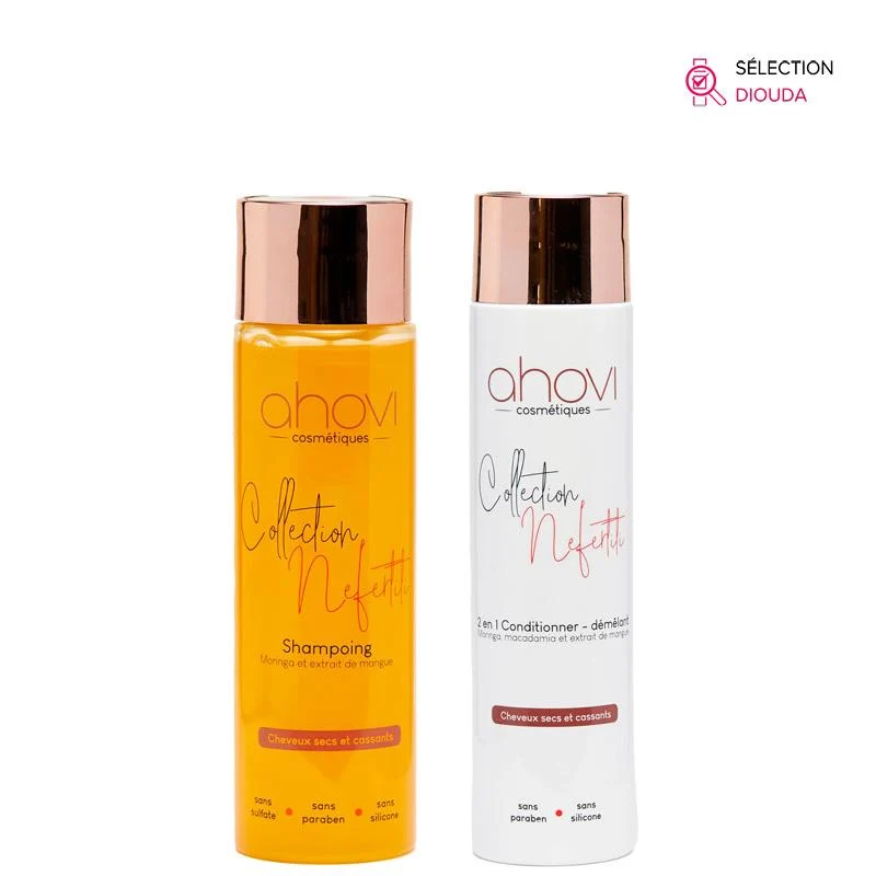 Duo Nettoyant cheveux secs ou cassants - Ahovi