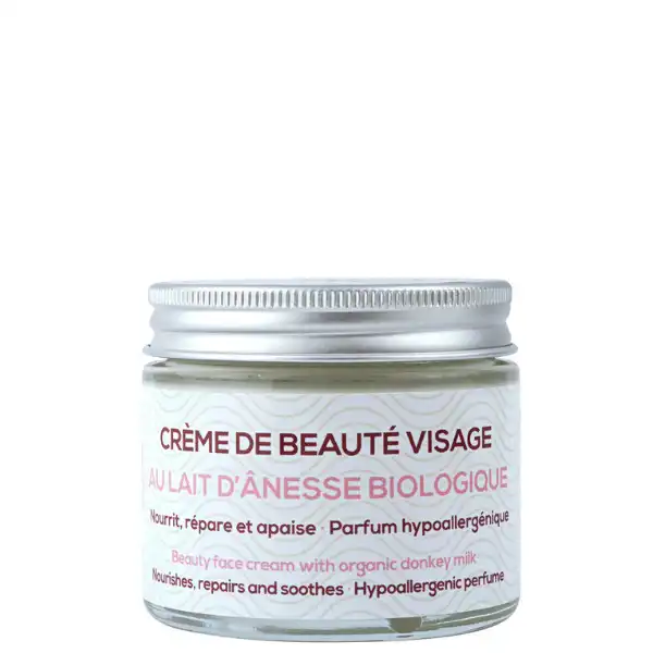 Crème Visage au Lait d'Ânesse Bio - Oléanat