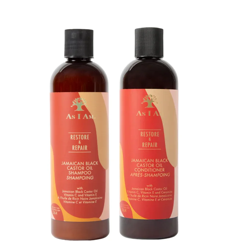 Duo Hydratant et Réparateur Shampoing et Conditioner - As I am JBCO