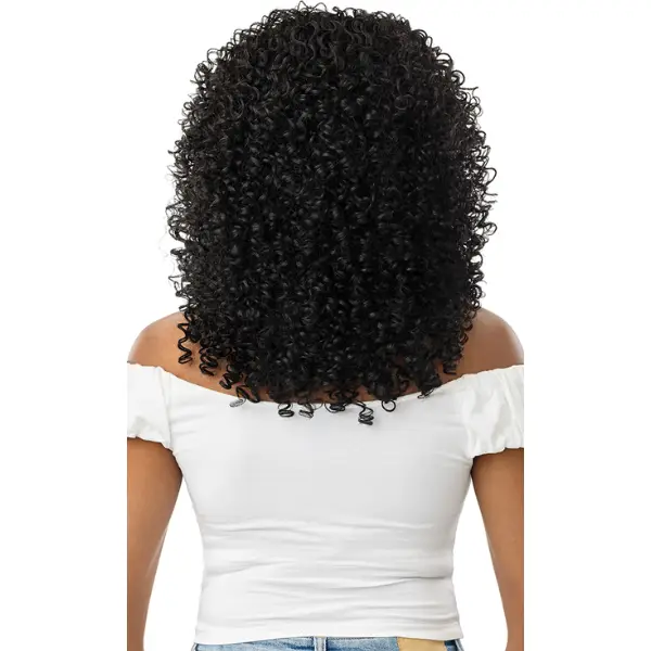 Perruque Lace Front 13X2 Noire Halo Stitch Braid 18 - Outre
