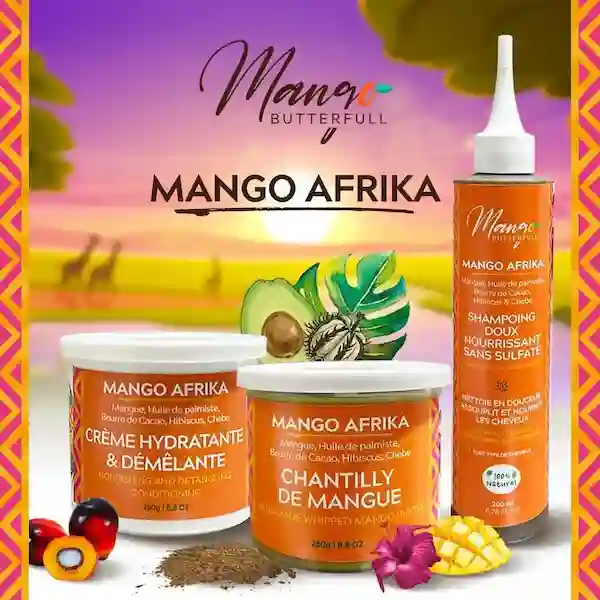 Shampoing Doux Nourrissant Sans Sulfate - Mango Afrika