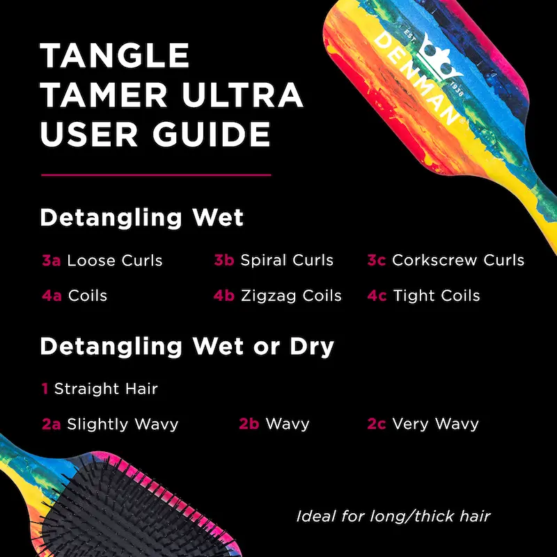 Brosse Démêlante D90L Tangle Tamer Ultra - Denman
