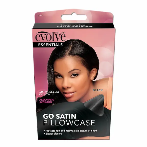 Taie d'oreiller en Satin Noir - Evolve