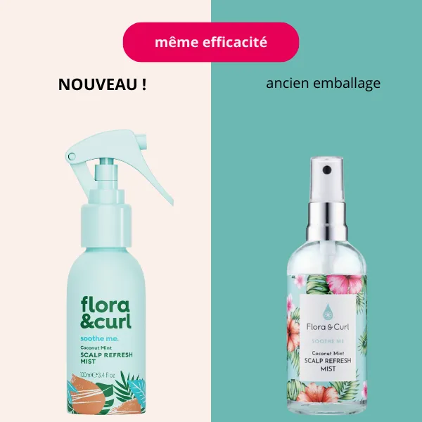 Spray Apaisant Cuir Chevelu Coconut Mint - Flora & Curl