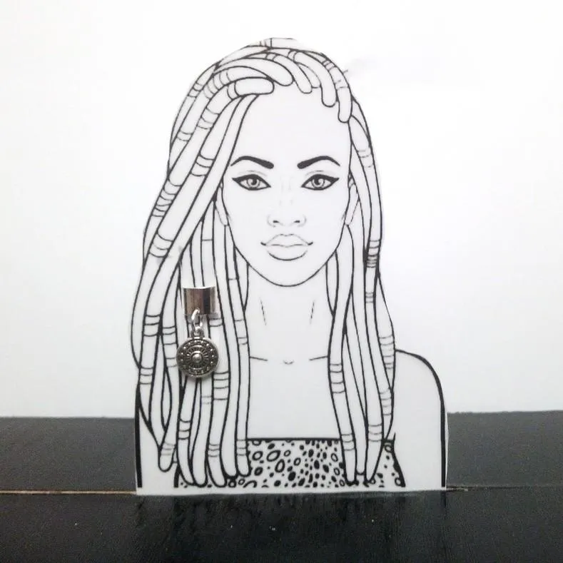 Bijou argenté pour braids - My Afro Touch