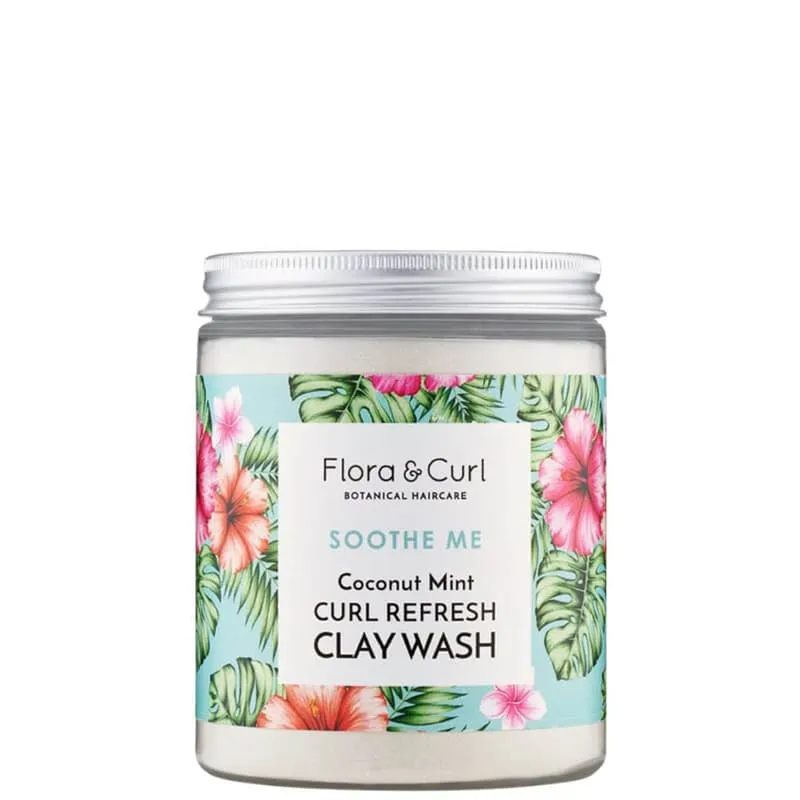 Soin à l'Argile Cheveux Coconut Mint Curl Refresh Clay Wash - Flora & Curl